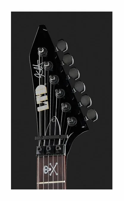 ESP LTD KH 602 BLK, capotasto e prime posizioni della tastiera