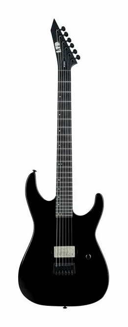 ESP LTD M-201 Baritone HT BK in primo piano frontale