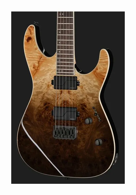 ESP LTD M-1000HT BP Black Fade, pickup e manopole dei controlli