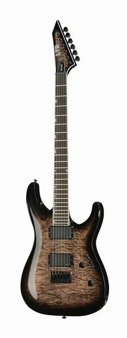 ESP LTD MH-400HT QM STB fotografato frontalmente