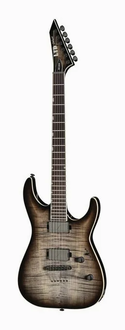 ESP LTD MH1000 NT FM Charcoal fotografato frontalmente