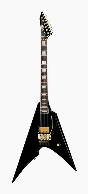 ESP LTD MSV-1 BLK Mike Schleibaum inquadrato di fronte su sfondo neutro