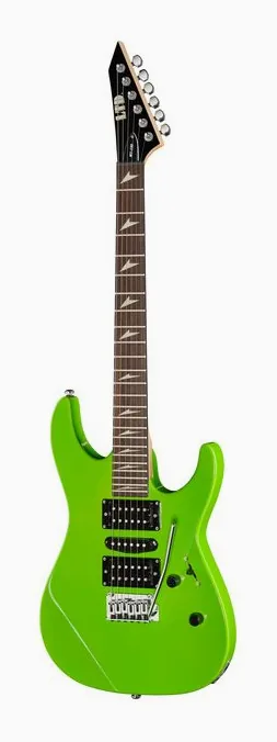ESP LTD MT-130 Neon Green visto di fronte