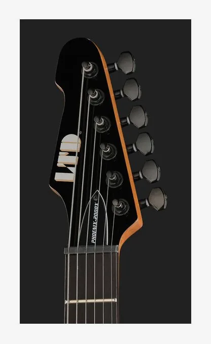 ESP LTD PHX-200DX RB, corpo e verniciatura in primo piano
