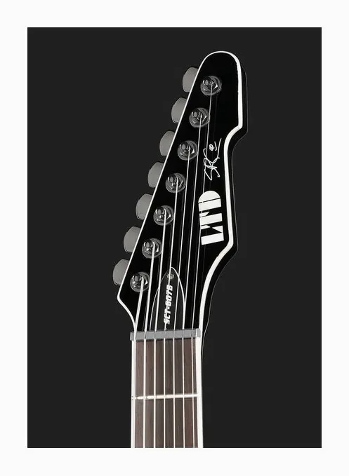 ESP LTD SCT607 Baritone Black, profilo laterale del corpo