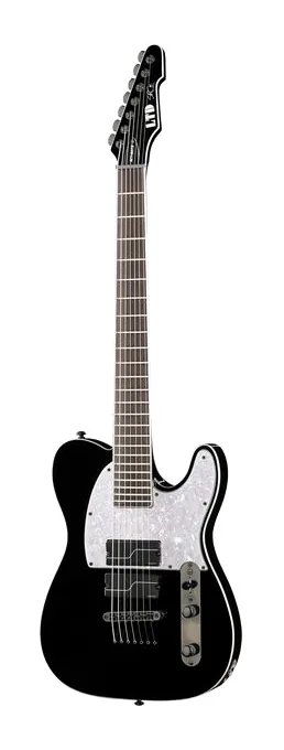 ESP LTD SCT607 Baritone Black in primo piano frontale