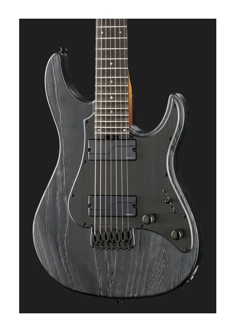 ESP LTD SN-1007 Baritone HT BK Bl, paletta con meccaniche e logo