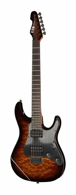 ESP LTD SN-1000HT QM DBSB fotografato frontalmente