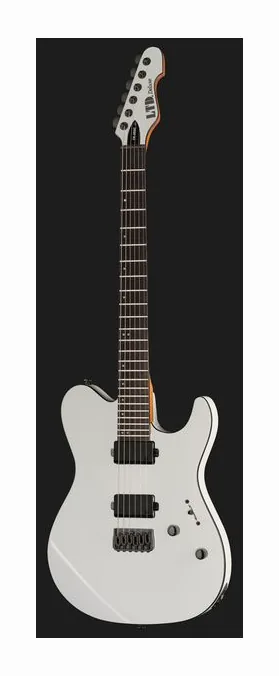 ESP LTD TH-1000 Snow White, manico e tastiera visti di lato