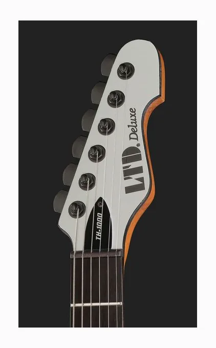 ESP LTD TH-1000 Snow White, curve del body viste dall'alto
