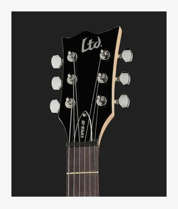 ESP LTD Viper-10 BLK, paletta con meccaniche e logo