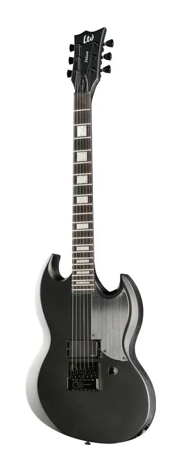 ESP LTD Viper-1001 ET CHMS inquadrato di fronte su sfondo neutro