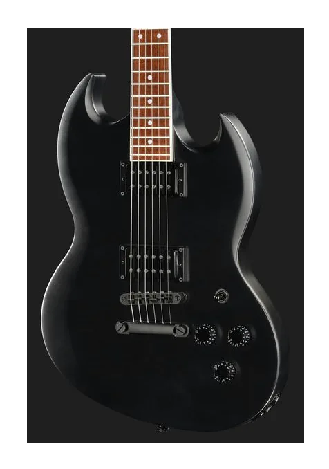ESP LTD Volsung 200 Black Satin, manico e tastiera visti di lato