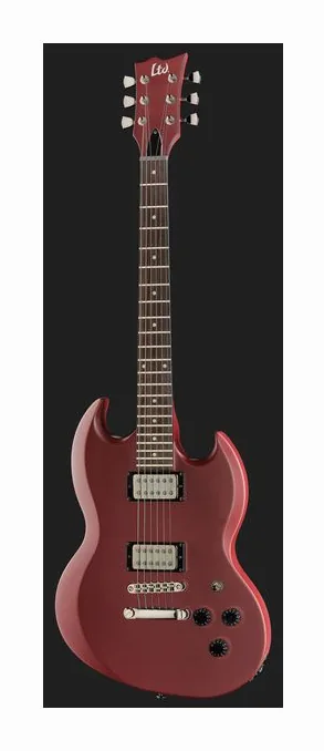 ESP LTD Volsung Oxblood Satin, paletta con meccaniche e logo