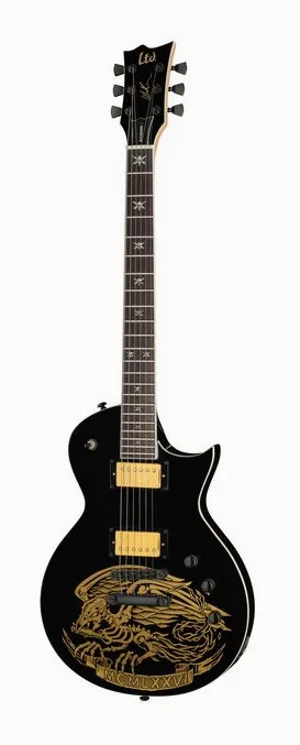 ESP LTD WA Warbird Will Adler BK fotografato frontalmente