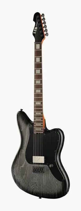 ESP LTD XJ-1 Baritone HT SB inquadrato di fronte su sfondo neutro