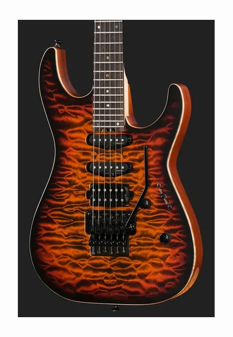 ESP M-III FR QM FSH BH Tiger Eye, ponte e meccaniche di intonazione