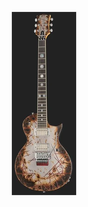 ESP RZK-II Richard Z Kruspe Burnt, pickup e manopole dei controlli