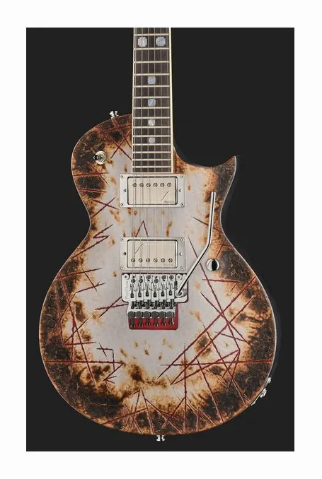 ESP RZK-II Richard Z Kruspe Burnt, pickup e manopole dei controlli