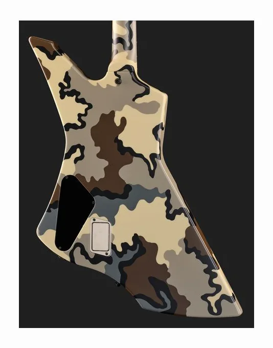 ESP Snakebyte Camo, pickup e manopole dei controlli