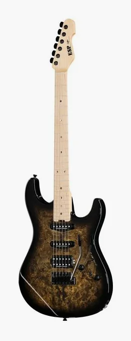 ESP Snapper CTM Poplar Burl NBB fotografato frontalmente