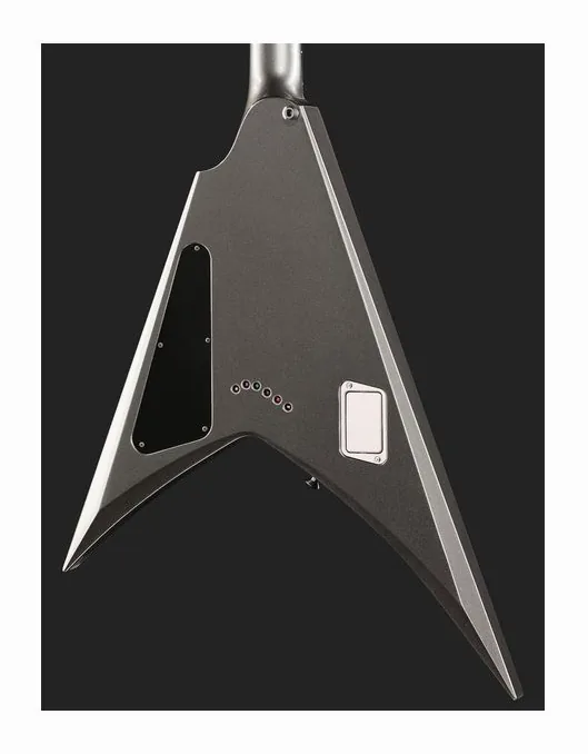 ESP V-II NTB TOM BH Adamantium Sat, selettore pickup e jack di uscita