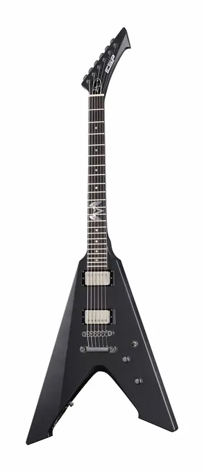 ESP Vulture BKS Hetfield, corpo e verniciatura in primo piano