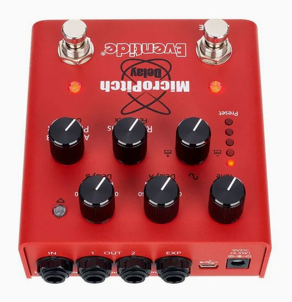 Eventide MicroPitch Delay, manopole viste dall'alto