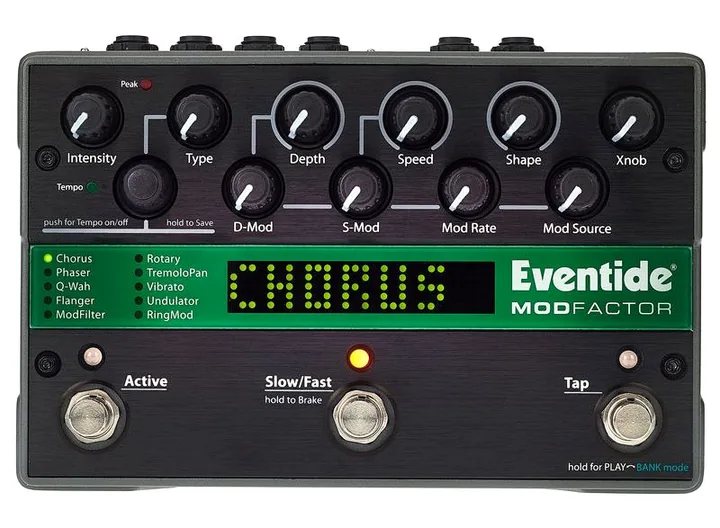 Eventide ModFactor, retro con le prese di collegamento