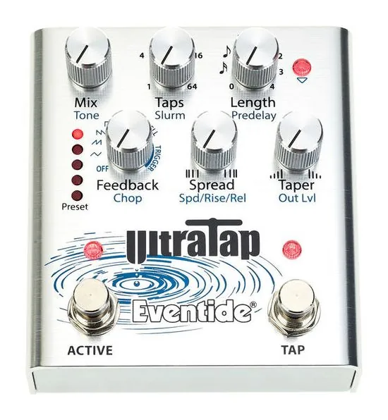 Eventide UltraTap, grafica del pannello superiore