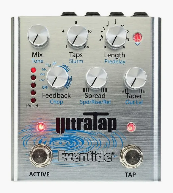 Eventide UltraTap, grafica del pannello superiore
