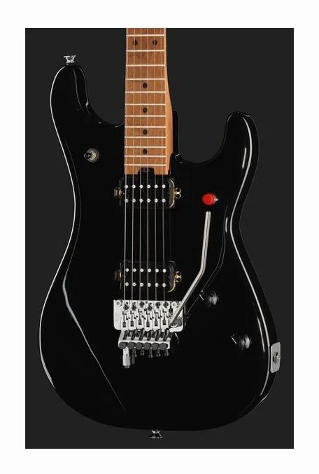 Evh 5150 DX Baked Maple Black, curve del body viste dall'alto
