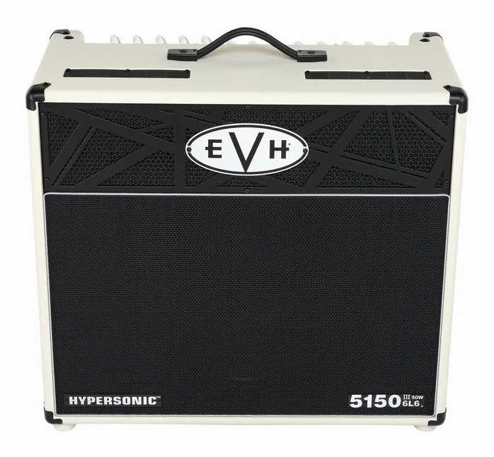 Evh 5150 Hypersonic 1x12 6L6 Combo, logo e finiture del pannello frontale
