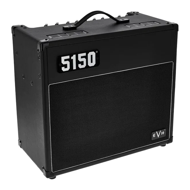 Evh 5150 Iconic 15W 1X10 Combo BK, logo e finiture del pannello frontale