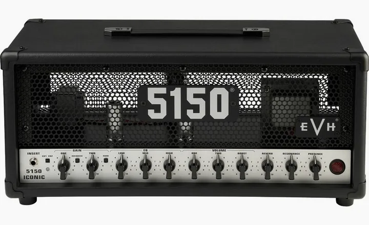 Evh 5150 Iconic 15W 6L6 Top BLK, vista laterale del cabinet