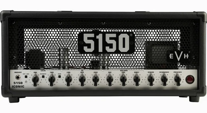 Evh 5150 Iconic 15W 6L6 Top BLK, angolo del cabinet