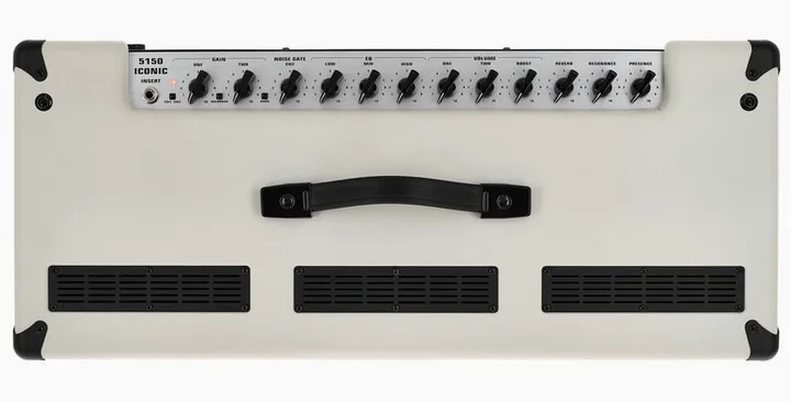 Evh 5150 Iconic 60W 2X12 Combo IVY, logo e finiture del pannello frontale