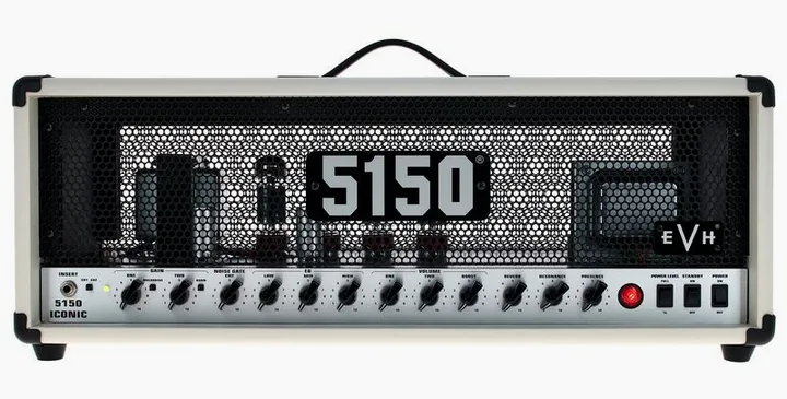 Evh 5150 Iconic 80W Top IV, vista dall'alto della testata