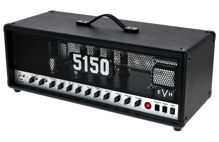 Evh 5150 Iconic 80W Top BK in primo piano frontale