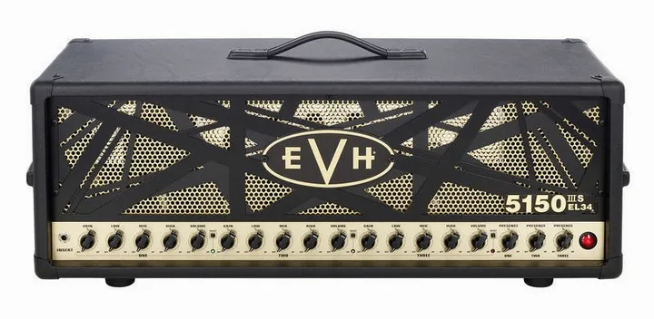 Evh 5150 III 100S EL34, logo e finiture del pannello frontale