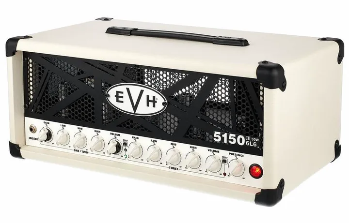 Evh 5150 III 50 W 6L6 Head IV in primo piano frontale