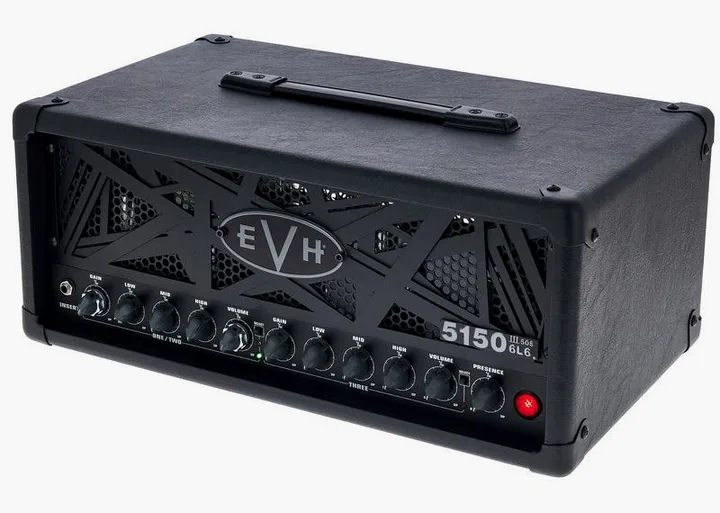 Evh 5150 III 50 W 6L6 Head Stealth fotografato frontalmente