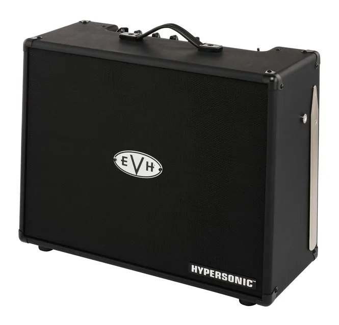 Evh 5150III FRFR 112 Hypersonic BK inquadrato di fronte su sfondo neutro