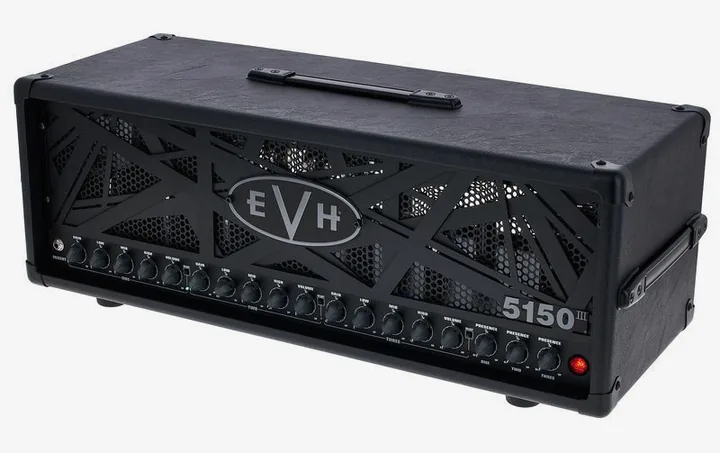 Evh 5150 III Stealth 100W Head, retro con le prese di collegamento
