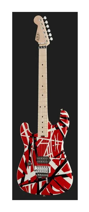 Evh Striped LH RBWS, curve del body viste dall'alto