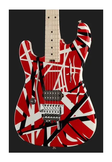 Evh Striped LH RBWS, selettore pickup e jack di uscita