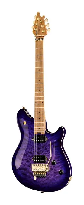Evh Wolfgang Special QM Purple B in primo piano frontale
