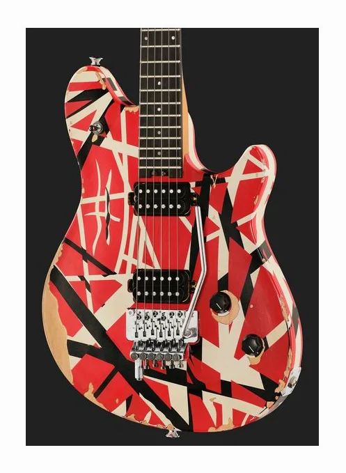 Evh Wolfgang Special Str AGED RBW, corpo e verniciatura in primo piano
