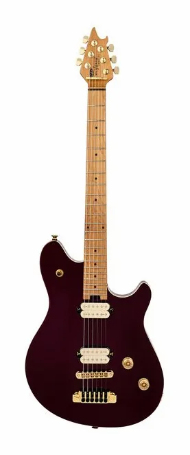 Evh Wolfgang Special T.O.M OXB inquadrato di fronte su sfondo neutro