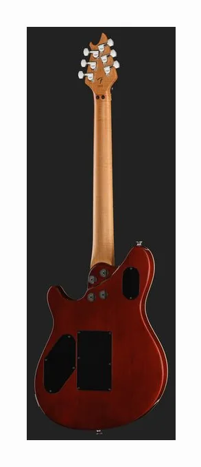 Evh Wolfgang Special QM TigerEyeG, corpo e verniciatura in primo piano
